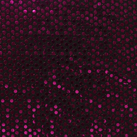 Fuchsia Dots Knit, Polyester