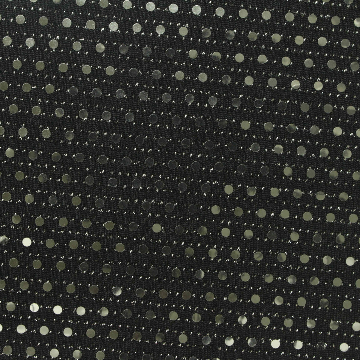 Silver Dots Knit, Polyester, 200 gsm