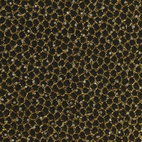 Gold Honeycomb Jacquard, Poly-Spandex, 180 gsm