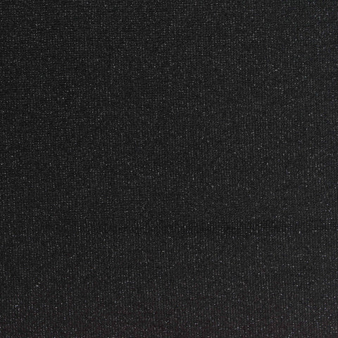 Rib Knit Fabric, 180 gsm, 150 cm — Black
