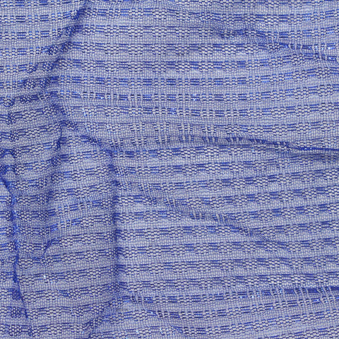 Blue Geometric Jacquard, Polyester, 39 gsm
