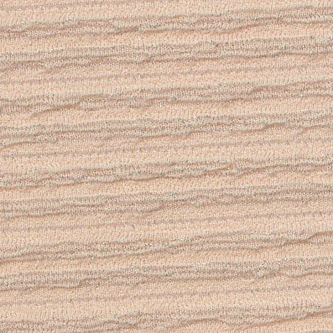 Polyester Metallic Stretch Knit Fabric, 220 gsm, 165 cm — Beige