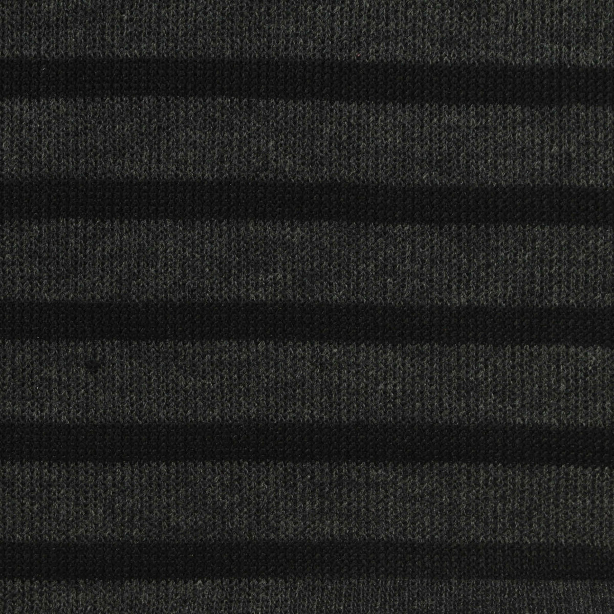 Dark Grey Horizontal-Stripe Rib Knit, Polyester, 240 gsm