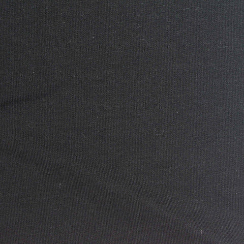 French Terry Fabric, 290 gsm, 165 cm — Black
