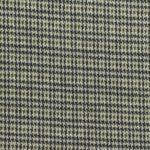 Black Fine-Houndstooth Interlock Knit, Polyester