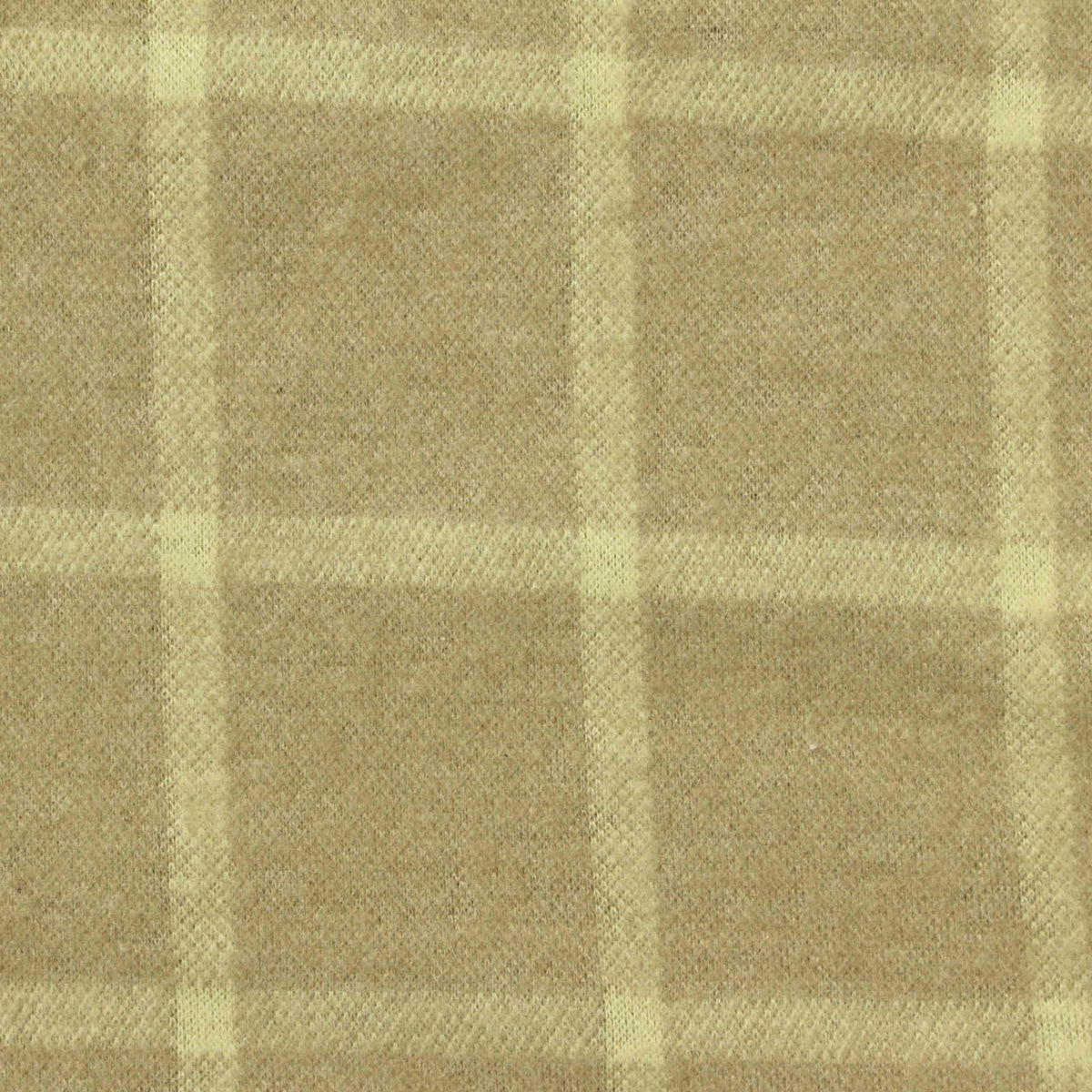 Tan Check Interlock Knit, Poly-Viscose