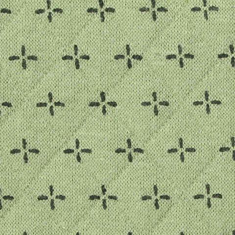 Jacquard Cotton Polyester Milk Silk Knit Fabric, 240 gsm, 165 cm — Green