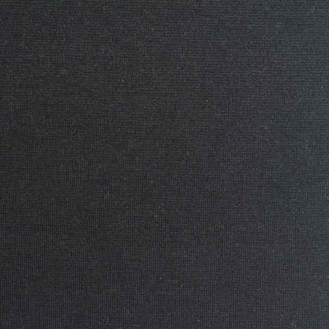 Viscose Nylon Stretch Ponte Knit Fabric, 315 gsm, 158 cm — Black