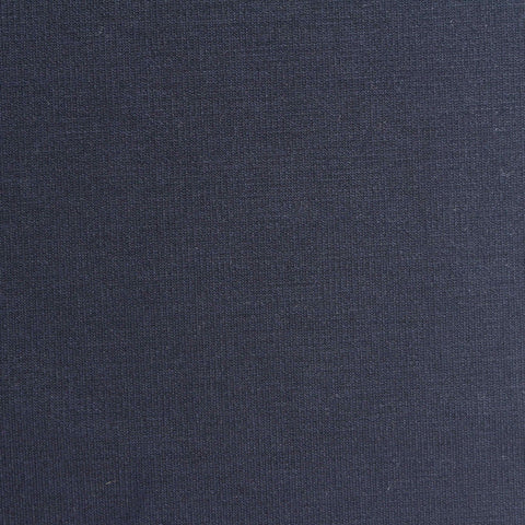 Washed Polyester Tencel Lyocell Stretch Scuba Knit Fabric, 290 gsm, 160 cm — Navy