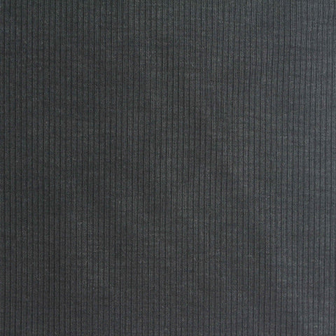 Tencel Lyocell Acetate Stretch Rib Knit Fabric, 215 gsm, 160 cm — Grey