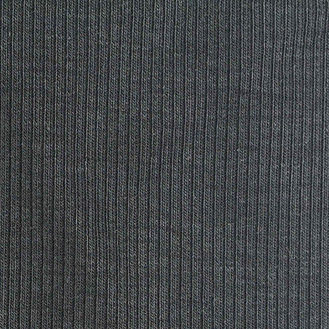 Tencel Lyocell Acetate Stretch Rib Knit Fabric, 215 gsm, 160 cm — Grey