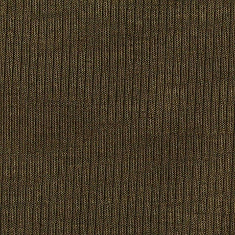 Tencel Lyocell Acetate Stretch Rib Knit Fabric, 215 gsm, 160 cm — Khaki, ref EF-270707