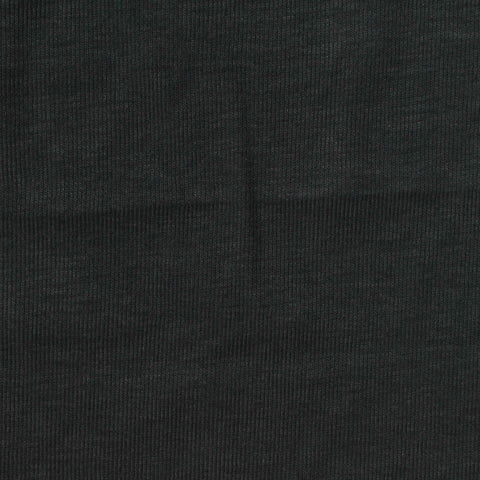 Tencel Lyocell Polyester Blend Rib Knit Fabric, 150 gsm, 150 cm — Black