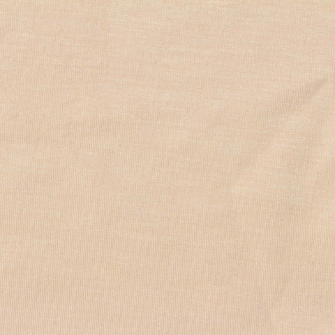 Tencel Lyocell Polyester Stretch Interlock Knit Fabric, 220 gsm, 160 cm — Beige, ref EF-270730