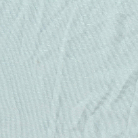 Tencel Lyocell Polyester Rib Knit Fabric, 150 gsm, 167 cm — Blue