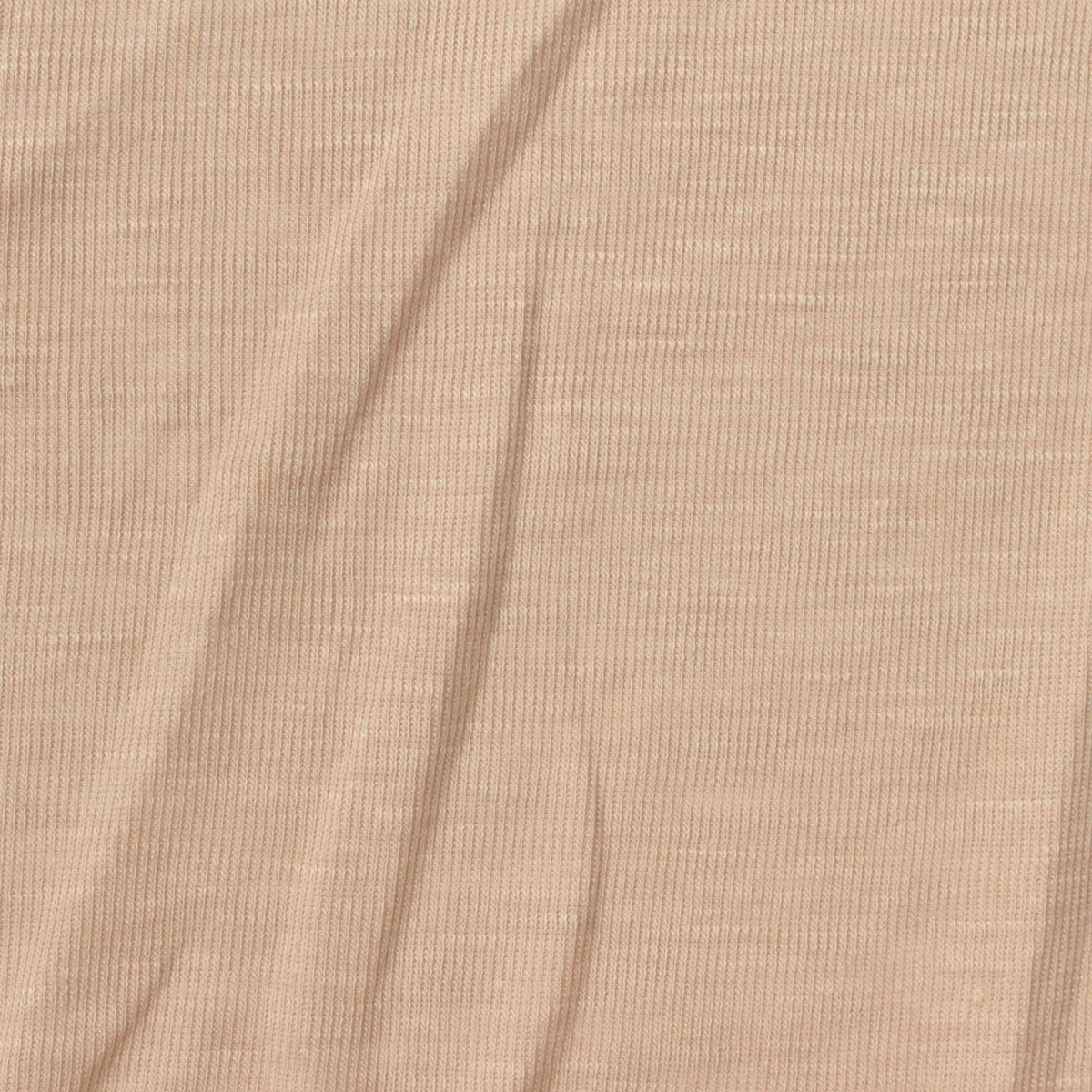 Tencel Lyocell Polyester Rib Knit Fabric, 150 gsm, 167 cm — Beige