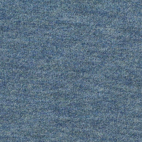 Brushed Viscose Acrylic Blend Stretch Scuba Knit Fabric, 380 gsm, 170 cm — Blue