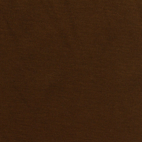 Tencel Lyocell Acrylic Blend Stretch Rib Knit Fabric, 190 gsm, 160 cm — Brown, ref EF-270777