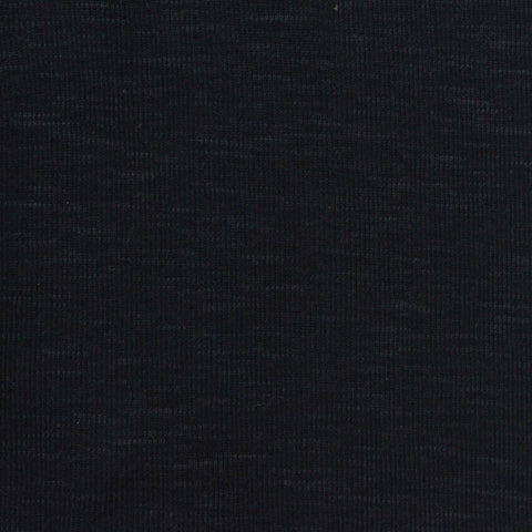 Tencel Lyocell Polyester Rib Knit Fabric, 150 gsm, 167 cm — Black