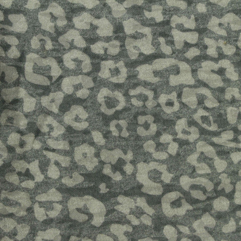 Grey Leopard Knit, Poly-Viscose