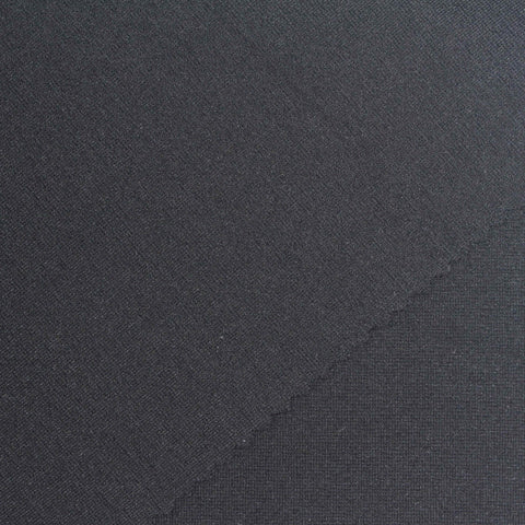 Viscose Polyester Stretch Ponte Knit Fabric, 340 gsm, 160 cm — Grey