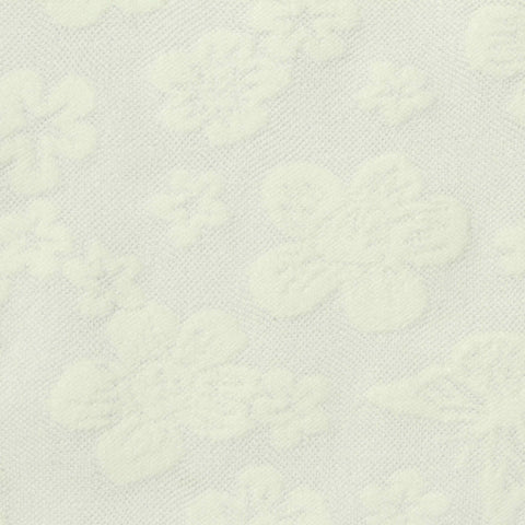 Cream Tone-on-Tone Floral Jacquard, Polyester, 210 gsm