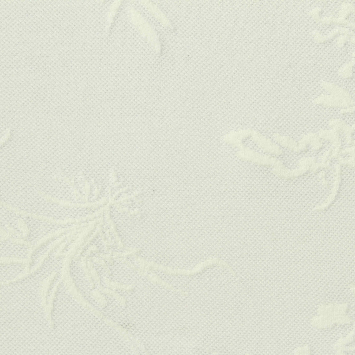 White Tone-on-Tone Floral Jacquard, Polyester, 160 gsm