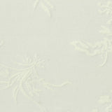 White Tone-on-Tone Floral Jacquard, Polyester