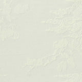 White Tone-on-Tone Floral Jacquard, Polyester
