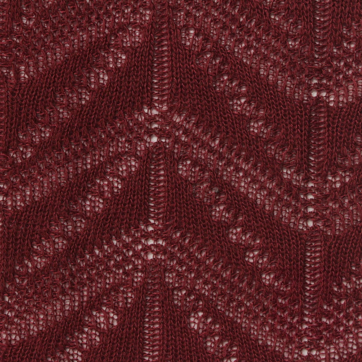Red Openwork Pointelle Knit, Polyester, 230 gsm