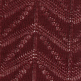 Red Openwork Pointelle Knit, Polyester
