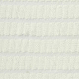Off-White Horizontal-Stripe Rib Knit, Polyester