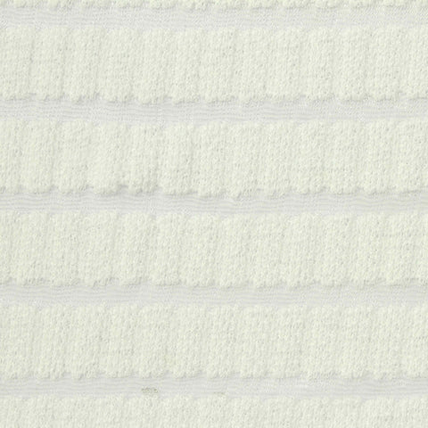 Off-White Horizontal-Stripe Rib Knit, Polyester