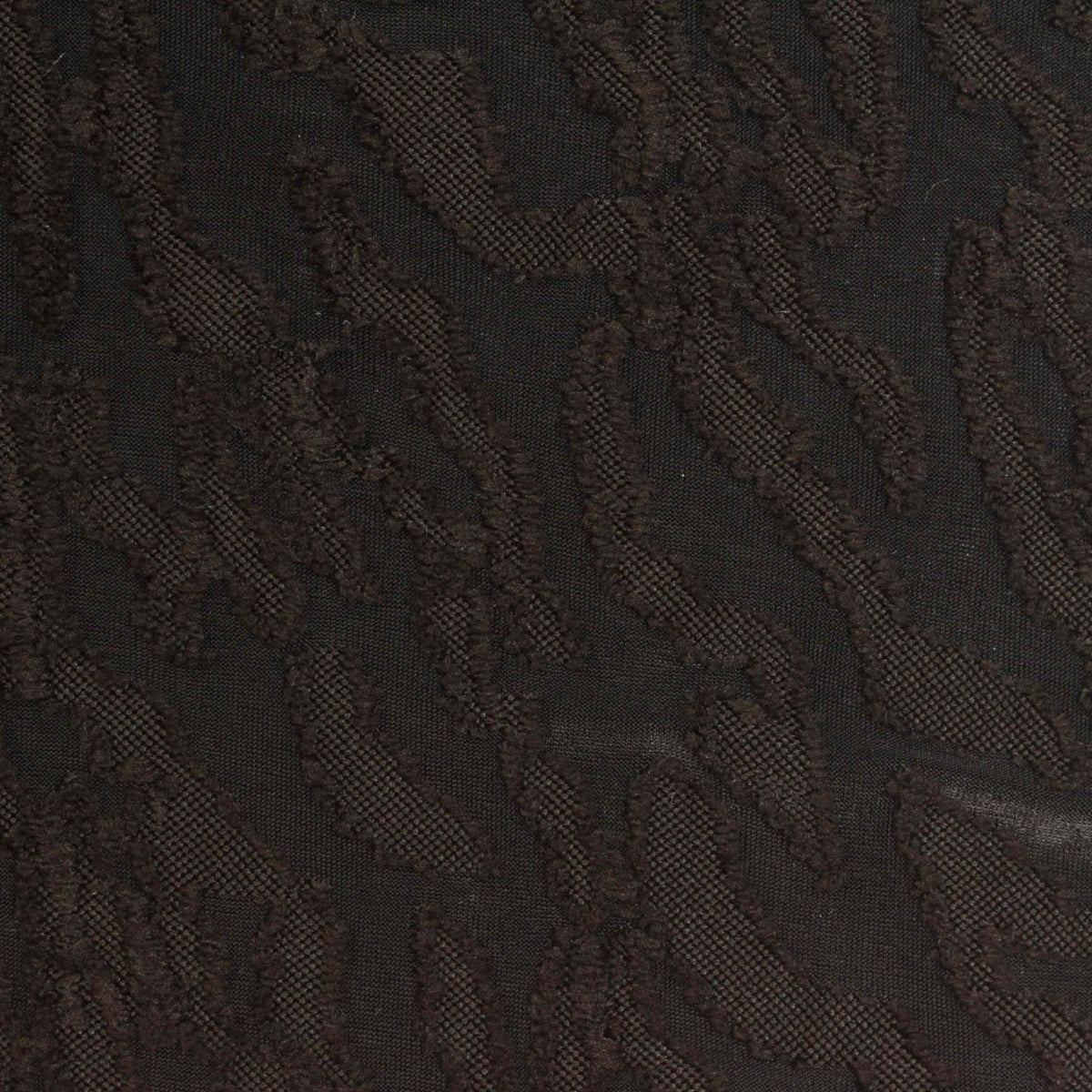 Dark Brown Tone-on-Tone Jersey Knit, Polyester