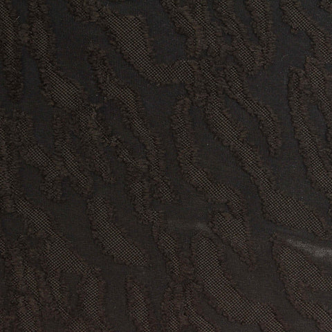 Dark Brown Tone-on-Tone Jersey Knit, Polyester
