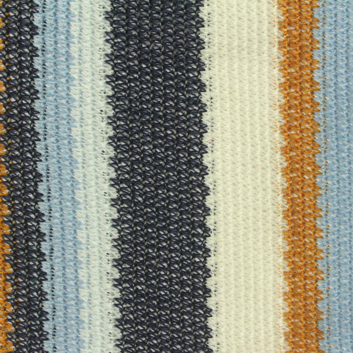 Dark Blue Vertical-Stripe Warp Knit, Polyester