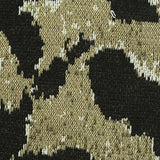 Black Animal Print Jacquard, Polyester — texture