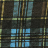 Black Plaid Jersey Knit, Viscose-Acrylic