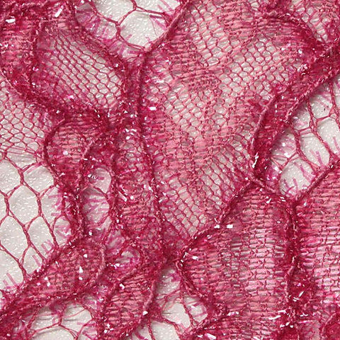 Fuchsia Openwork Lace, Polyester