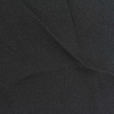 Polyester Stretch Scuba Knit Fabric, 200 gsm, 150 cm — Black