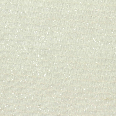 Sequin 100% Polyester Jersey Knit Fabric, 115 gsm, 150 cm — White