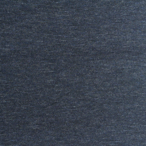Dark Blue Marl Ponte Knit, Cotton-Nylon, 280 gsm