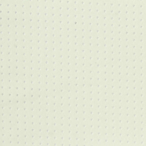 Cream Tone-on-Tone Dot Warp Knit, Polyester