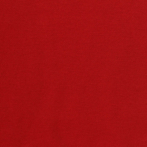 Brushed Polyester Cotton Knit Fabric, 330 gsm, 170 cm — Red