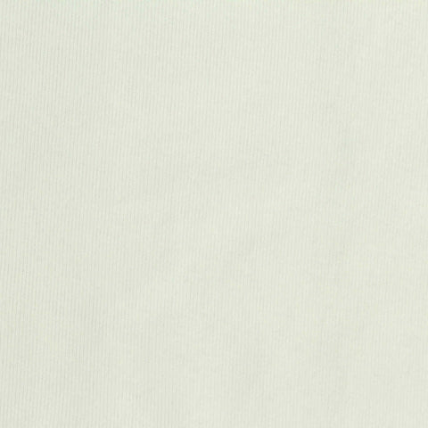 Cotton Stretch Rib Knit Fabric, 235 gsm, 170 cm — White