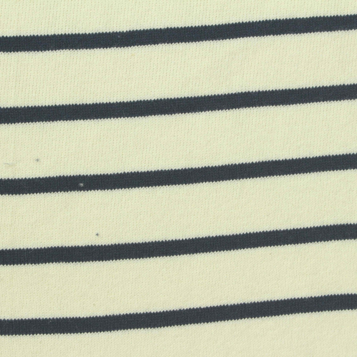 Dark Grey Horizontal-Stripe Rib Knit, Cotton, 335 gsm