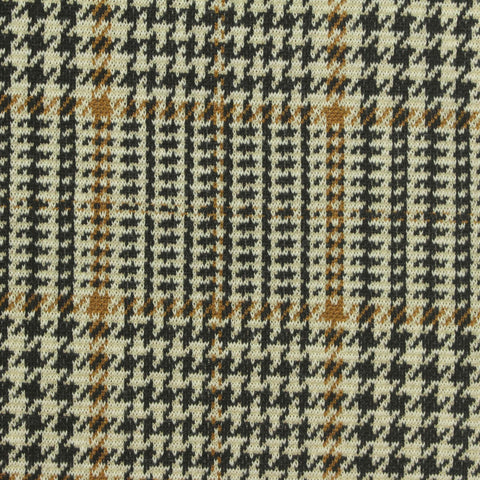 Black Houndstooth Jacquard, Poly-Cotton, 245 gsm