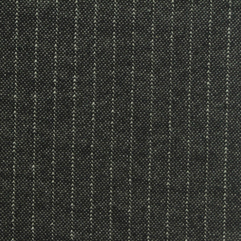 White Vertical-Pinstripe Interlock Knit, Viscose-Poly, 270 gsm