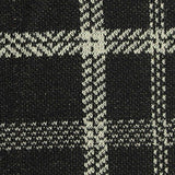 Black Textured-Check Jacquard, Poly-Cotton — texture