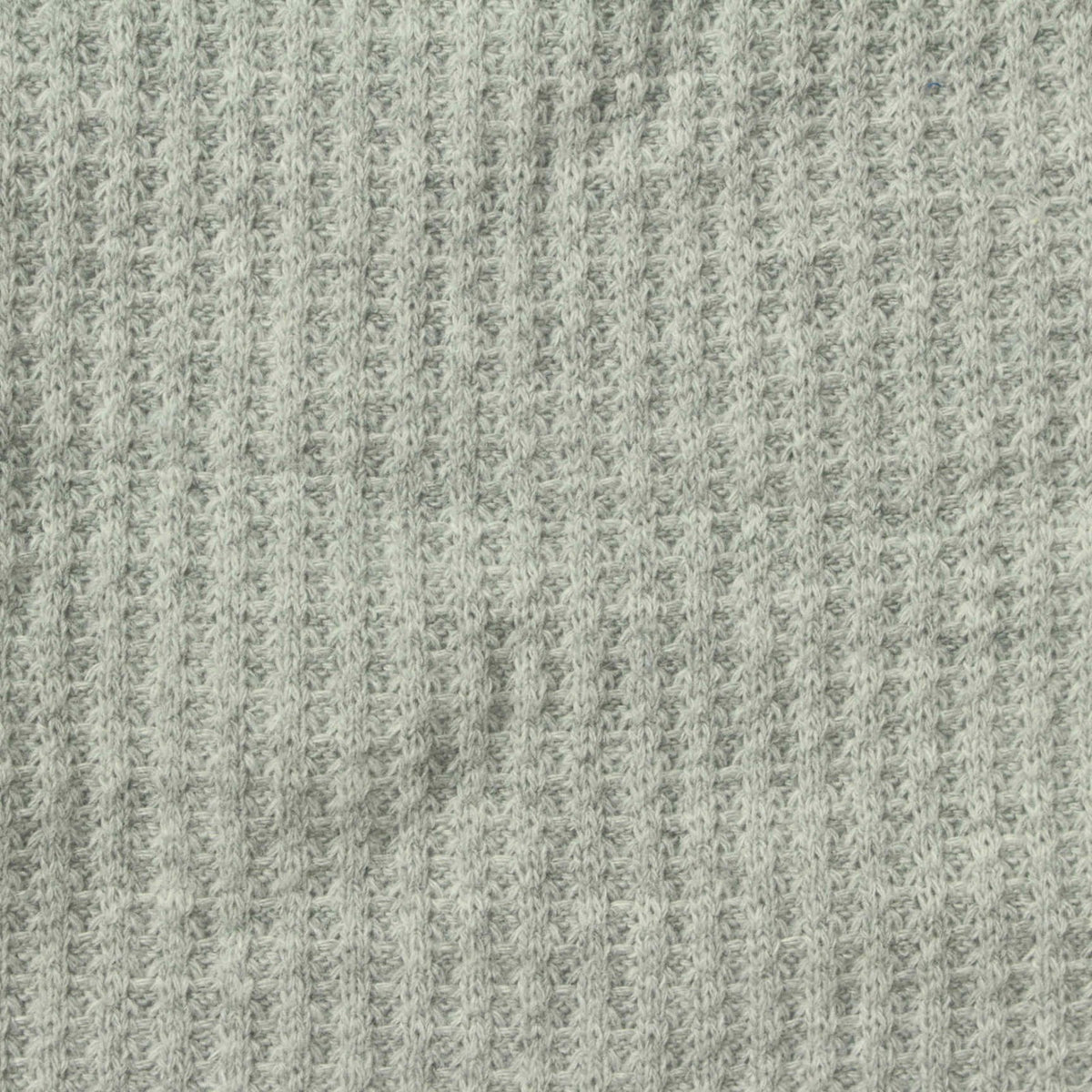 Heather Polyester Cotton Stretch Waffle Knit Fabric, 280 gsm, 165 cm — Grey